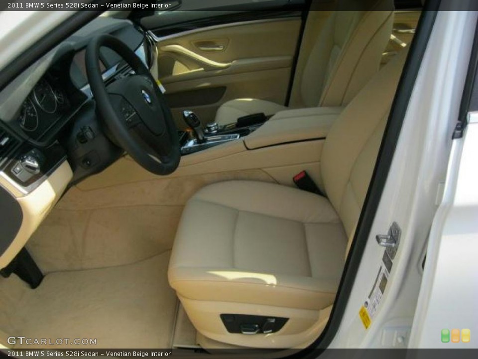 Venetian Beige Interior Photo for the 2011 BMW 5 Series 528i Sedan #47244500