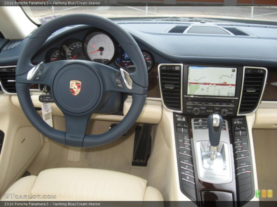 Yachting Blue/Cream Interior Dashboard for the 2010 Porsche Panamera S #47244548
