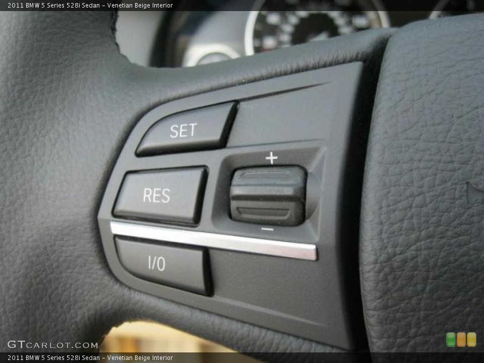 Venetian Beige Interior Controls for the 2011 BMW 5 Series 528i Sedan #47244587