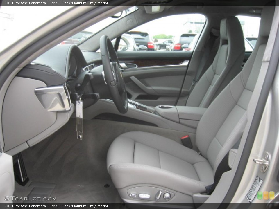 Black/Platinum Grey Interior Photo for the 2011 Porsche Panamera Turbo #47244746