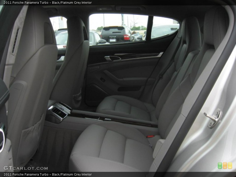 Black/Platinum Grey 2011 Porsche Panamera Interiors