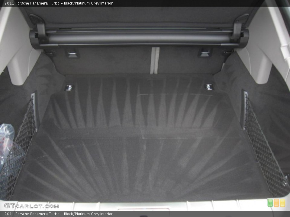 Black/Platinum Grey Interior Trunk for the 2011 Porsche Panamera Turbo #47244770
