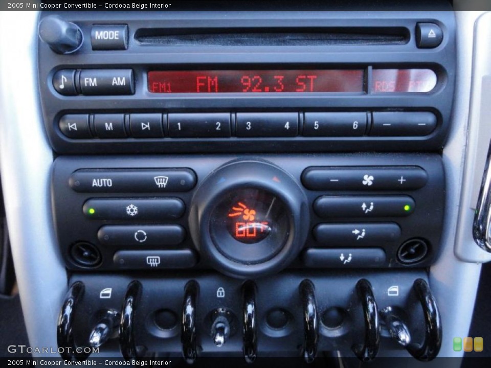 Cordoba Beige Interior Controls for the 2005 Mini Cooper Convertible #47245007