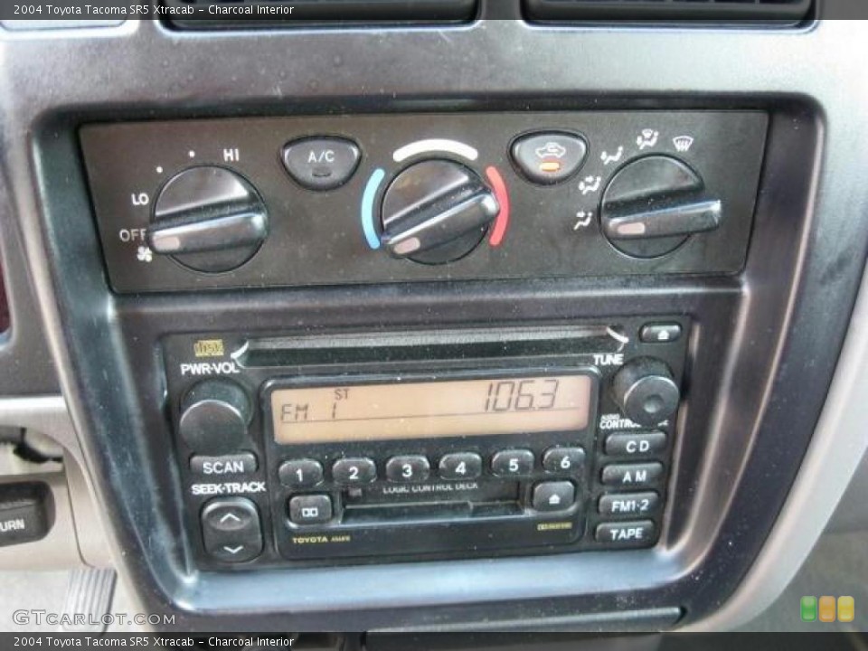 Charcoal Interior Controls for the 2004 Toyota Tacoma SR5 Xtracab #47245205