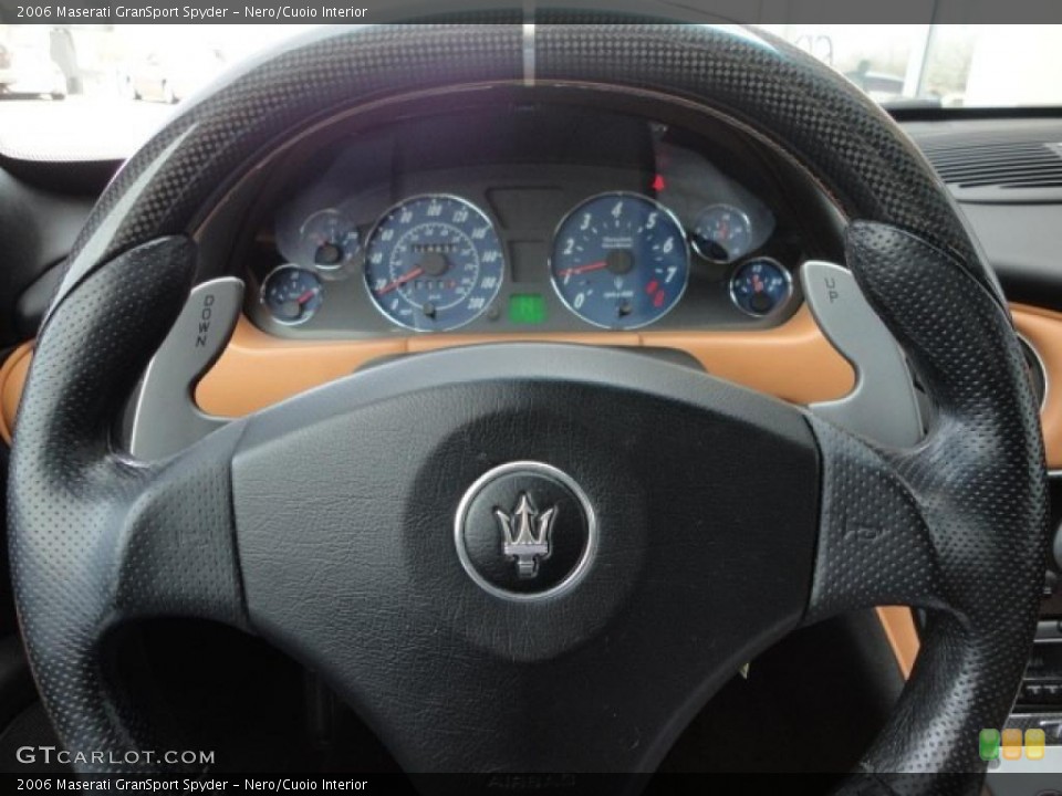 Nero/Cuoio Interior Steering Wheel for the 2006 Maserati GranSport Spyder #47245316