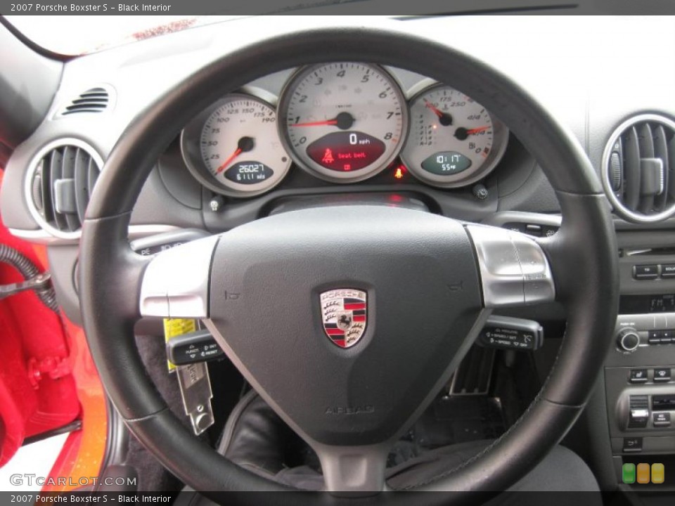 Black Interior Steering Wheel for the 2007 Porsche Boxster S #47245823