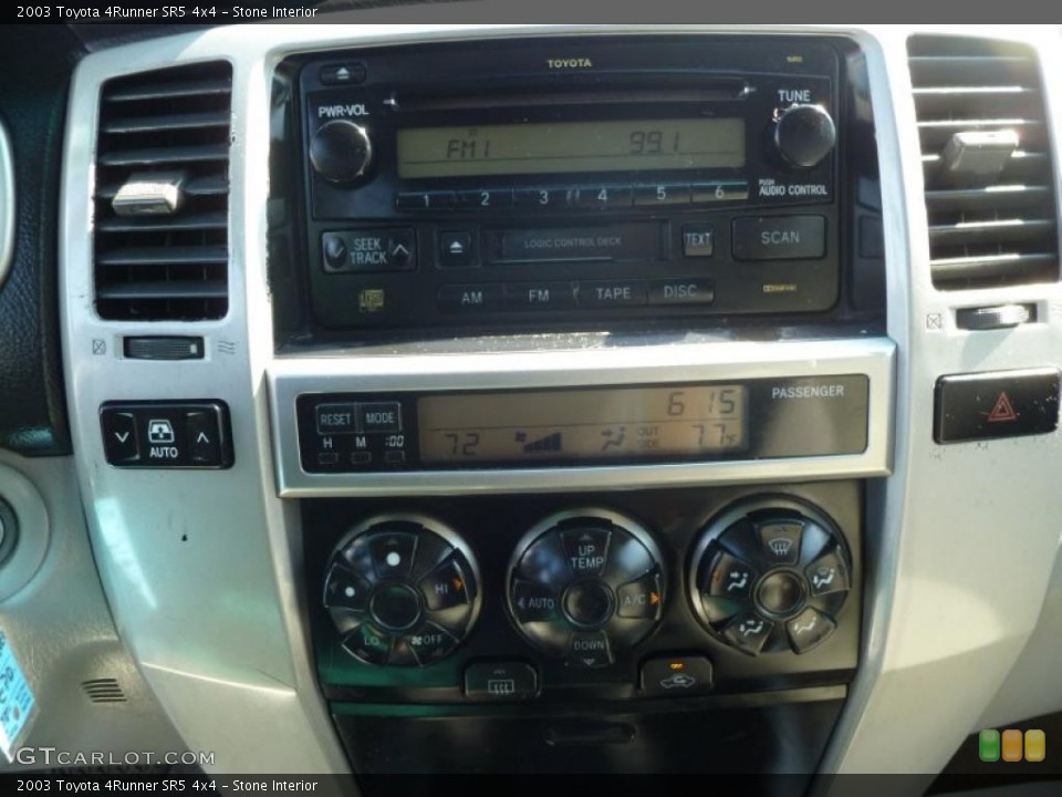 Stone Interior Controls for the 2003 Toyota 4Runner SR5 4x4 #47245916