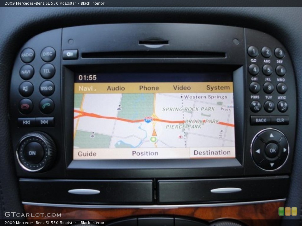 Black Interior Navigation for the 2009 Mercedes-Benz SL 550 Roadster #47246906