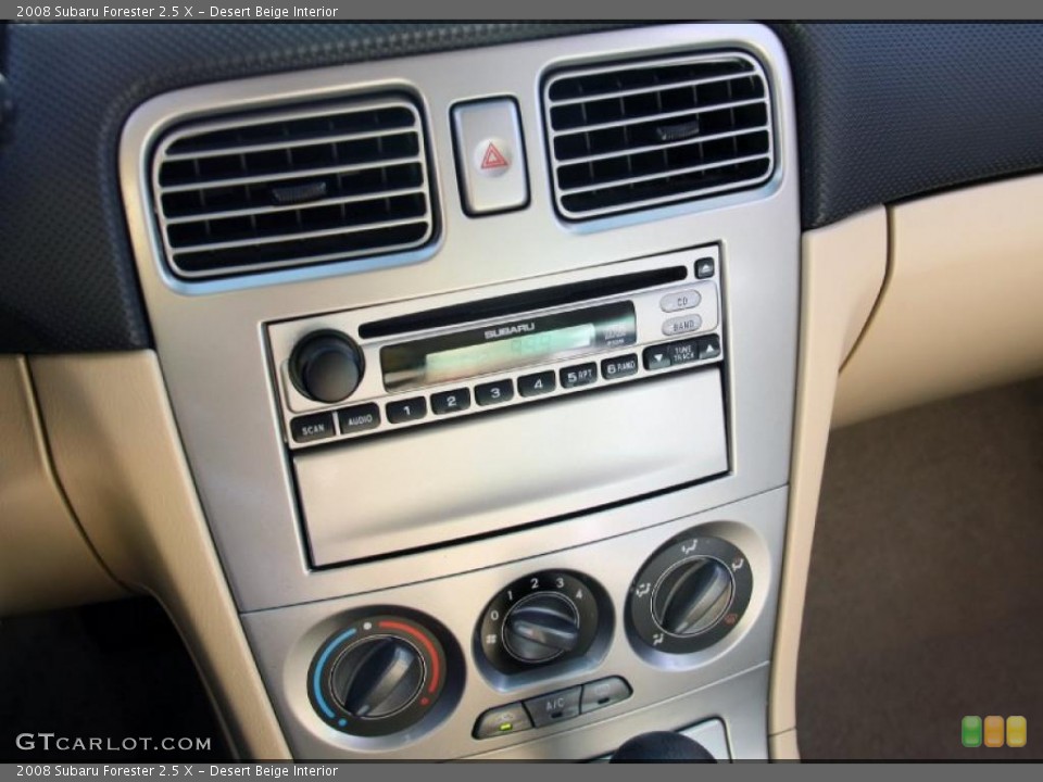 Desert Beige Interior Controls for the 2008 Subaru Forester 2.5 X #47247323