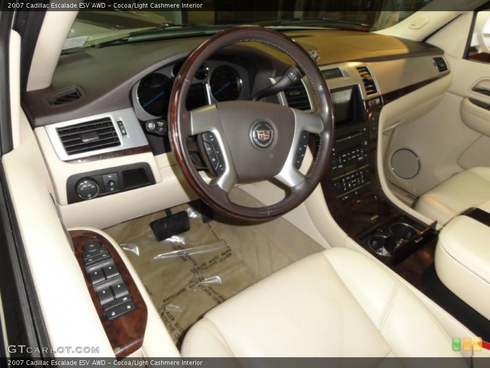 Cocoa/Light Cashmere Interior Prime Interior for the 2007 Cadillac Escalade ESV AWD #47247506