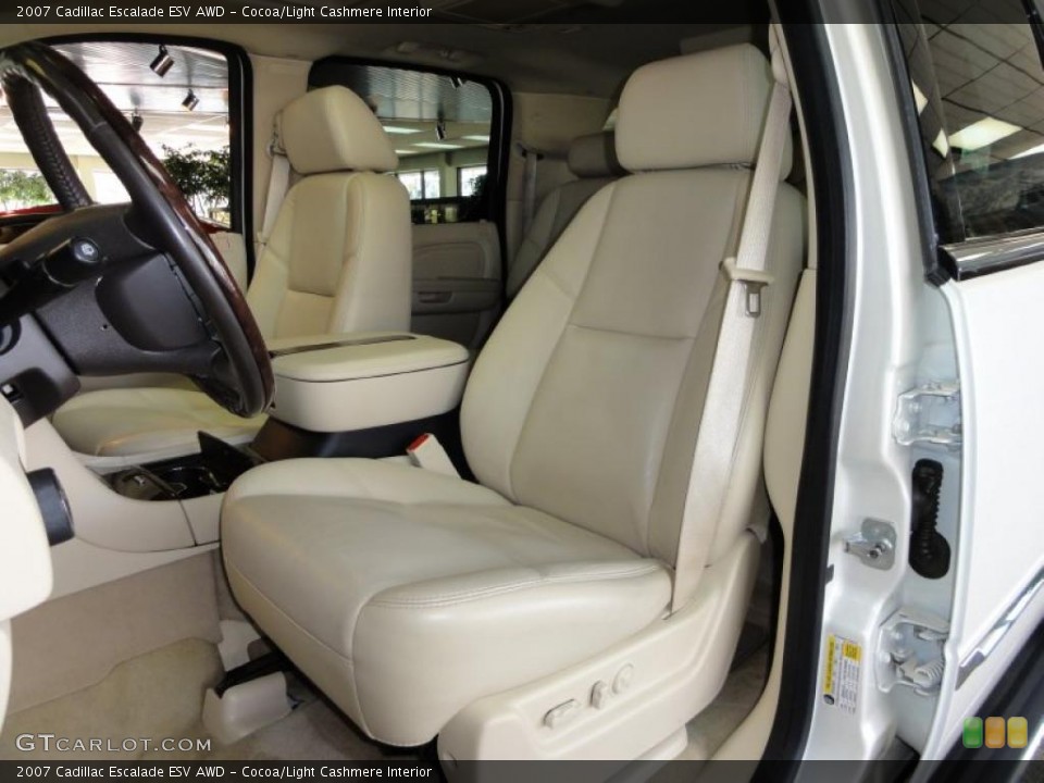 Cocoa/Light Cashmere Interior Photo for the 2007 Cadillac Escalade ESV AWD #47247545