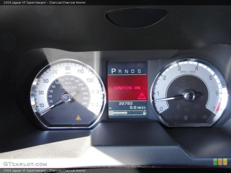 Charcoal/Charcoal Interior Gauges for the 2009 Jaguar XF Supercharged #47248040