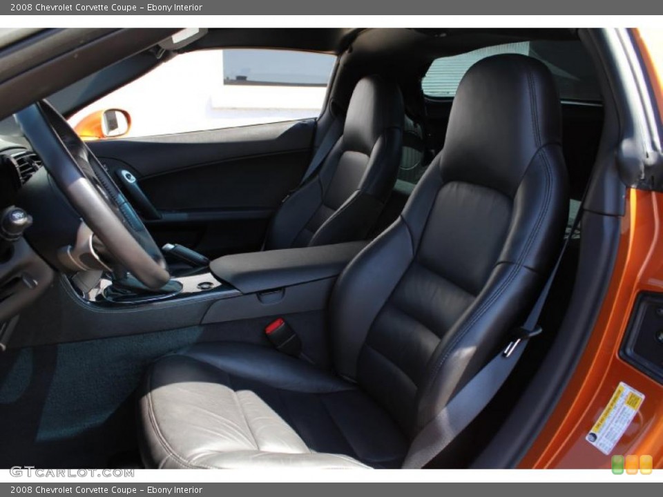 Ebony Interior Photo for the 2008 Chevrolet Corvette Coupe #47248112
