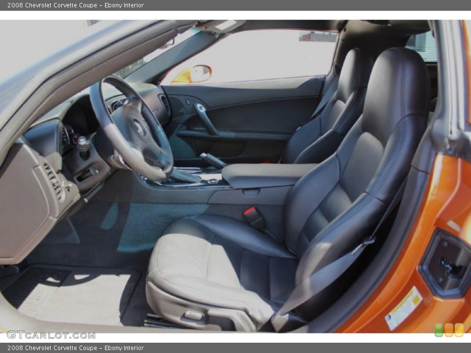 Ebony Interior Photo for the 2008 Chevrolet Corvette Coupe #47248121