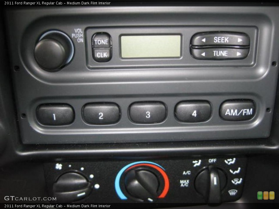 Medium Dark Flint Interior Controls for the 2011 Ford Ranger XL Regular Cab #47248598