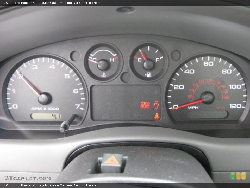 Medium Dark Flint Interior Gauges for the 2011 Ford Ranger XL Regular Cab #47248610