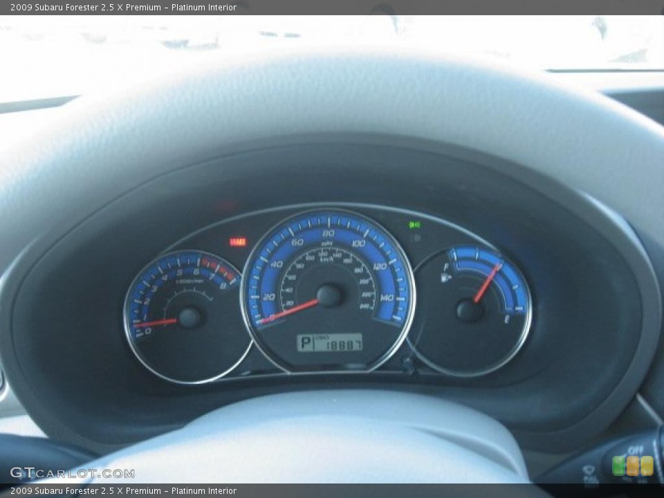 Platinum Interior Gauges for the 2009 Subaru Forester 2.5 X Premium #47249300
