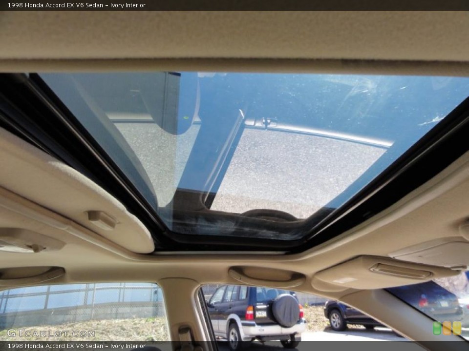 Ivory Interior Sunroof for the 1998 Honda Accord EX V6 Sedan #47249450