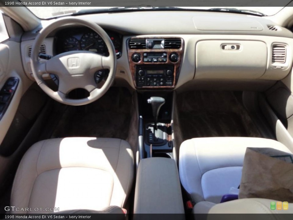 Ivory Interior Dashboard for the 1998 Honda Accord EX V6 Sedan #47249471
