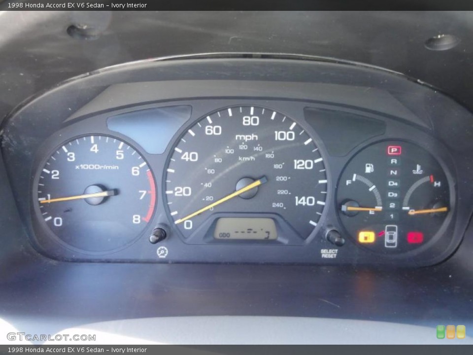 Ivory Interior Gauges for the 1998 Honda Accord EX V6 Sedan #47249522