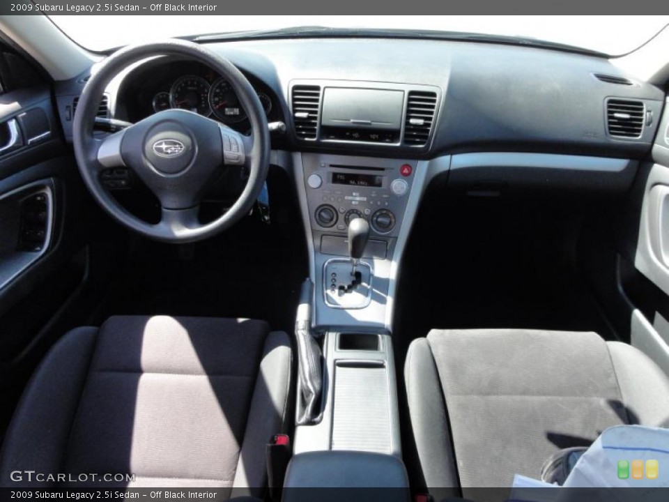 Off Black Interior Dashboard for the 2009 Subaru Legacy 2.5i Sedan #47249624