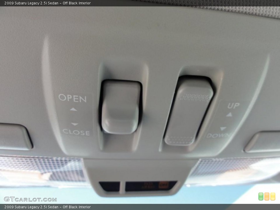 Off Black Interior Controls for the 2009 Subaru Legacy 2.5i Sedan #47249672