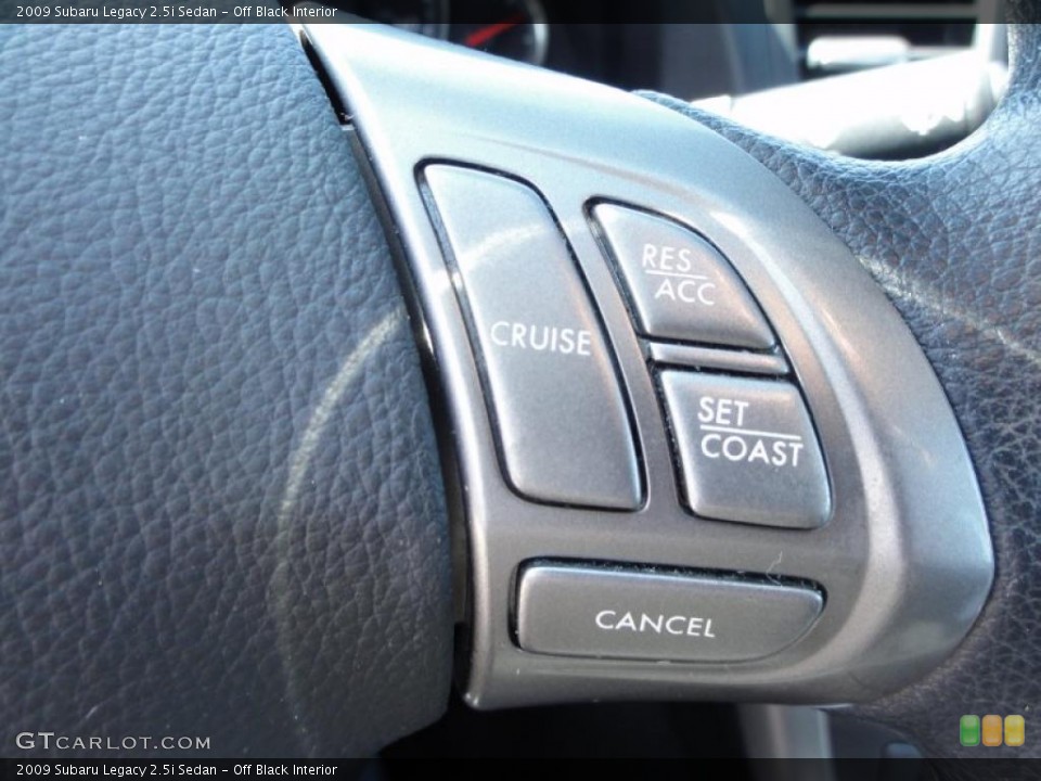 Off Black Interior Controls for the 2009 Subaru Legacy 2.5i Sedan #47249681