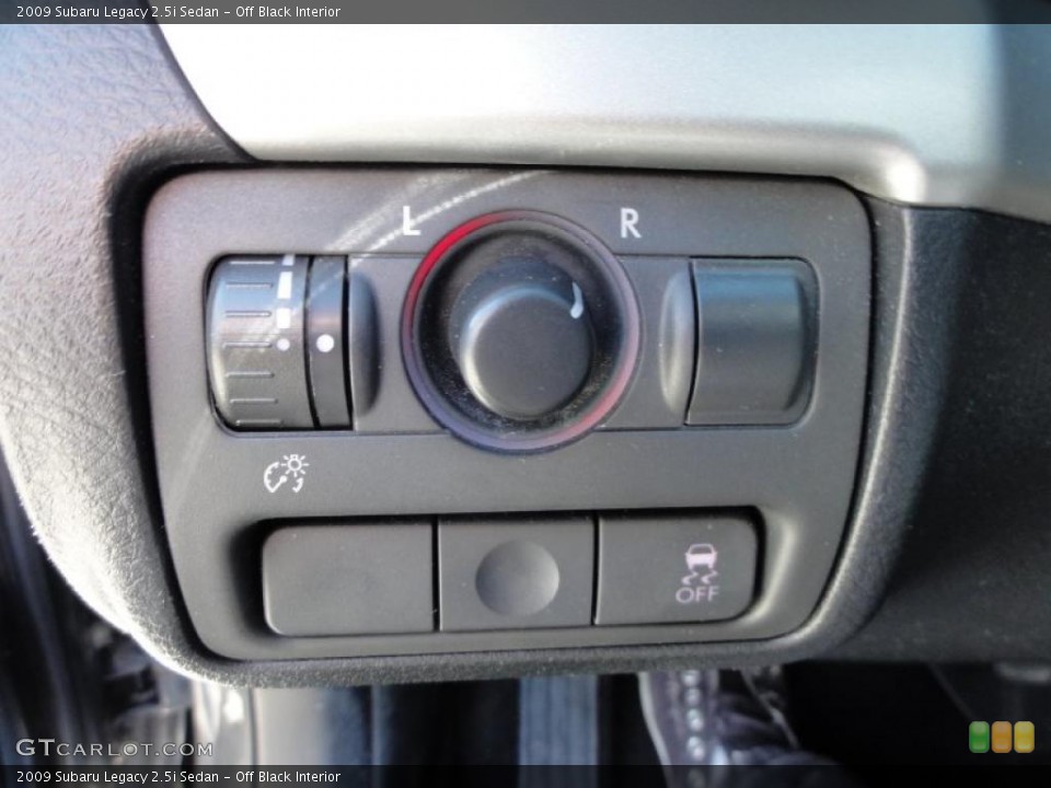 Off Black Interior Controls for the 2009 Subaru Legacy 2.5i Sedan #47249687