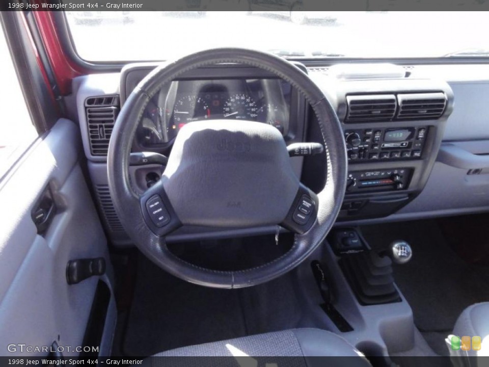 Gray Interior Dashboard for the 1998 Jeep Wrangler Sport 4x4 #47249933