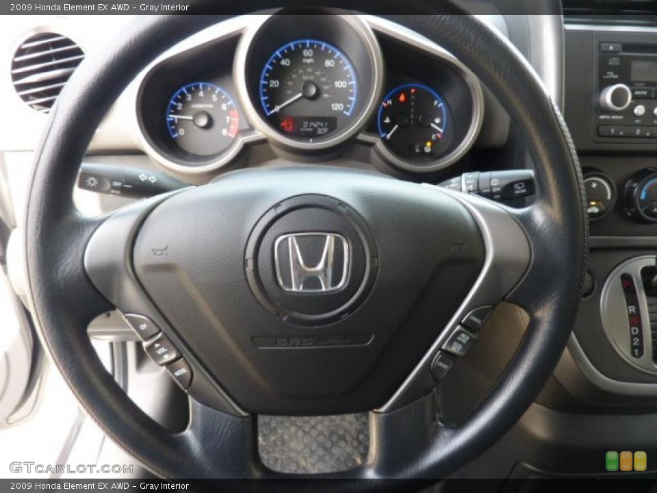 Gray Interior Steering Wheel for the 2009 Honda Element EX AWD #47252543