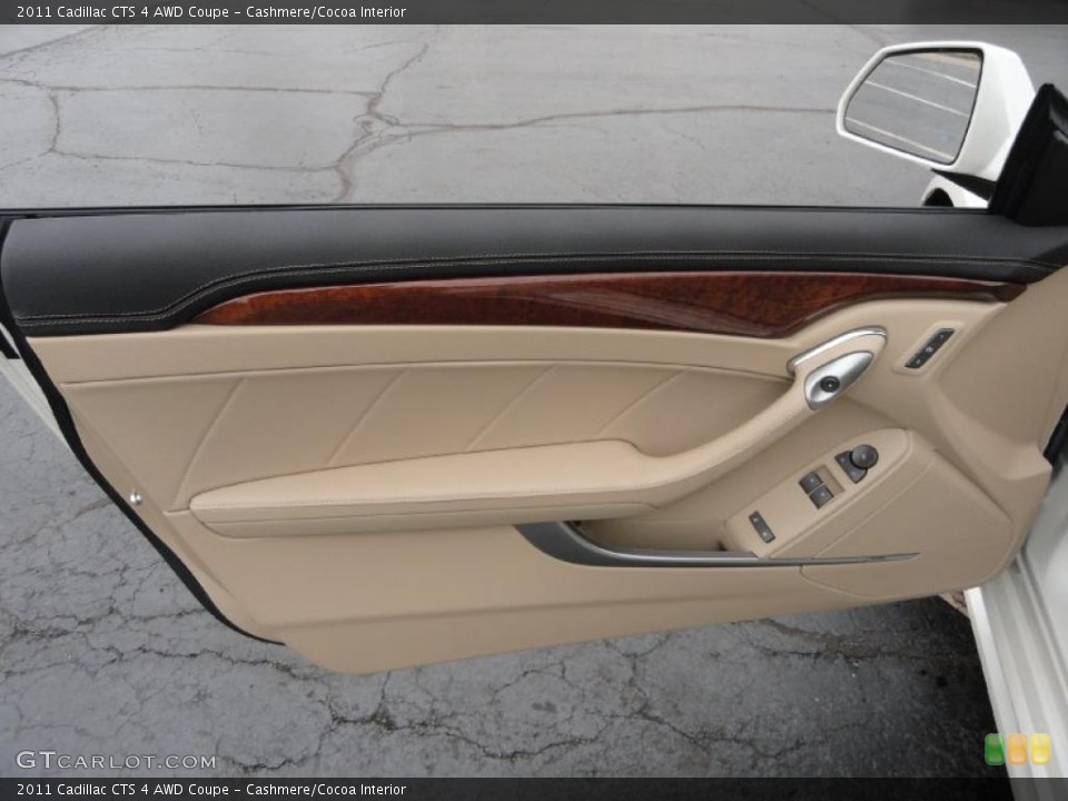 Cashmere/Cocoa Interior Door Panel for the 2011 Cadillac CTS 4 AWD Coupe #47253359