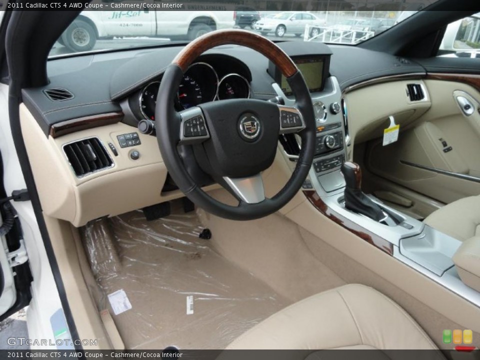 Cashmere/Cocoa Interior Prime Interior for the 2011 Cadillac CTS 4 AWD Coupe #47253368