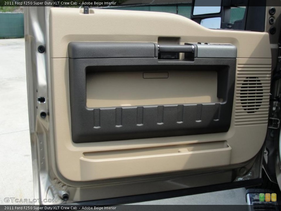 Adobe Beige Interior Door Panel for the 2011 Ford F250 Super Duty XLT Crew Cab #47253395