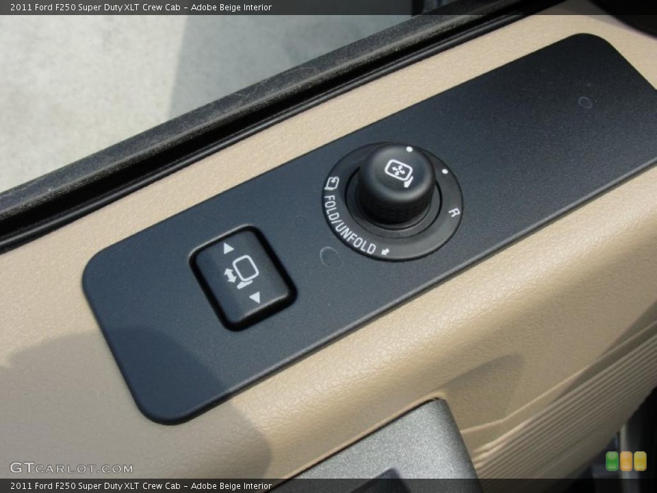 Adobe Beige Interior Controls for the 2011 Ford F250 Super Duty XLT Crew Cab #47253407