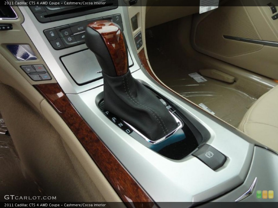 Cashmere/Cocoa Interior Transmission for the 2011 Cadillac CTS 4 AWD Coupe #47253461