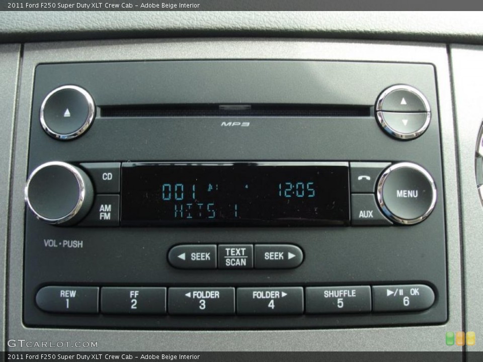 Adobe Beige Interior Controls for the 2011 Ford F250 Super Duty XLT Crew Cab #47253482