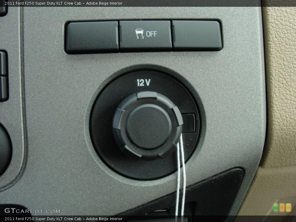 Adobe Beige Interior Controls for the 2011 Ford F250 Super Duty XLT Crew Cab #47253515