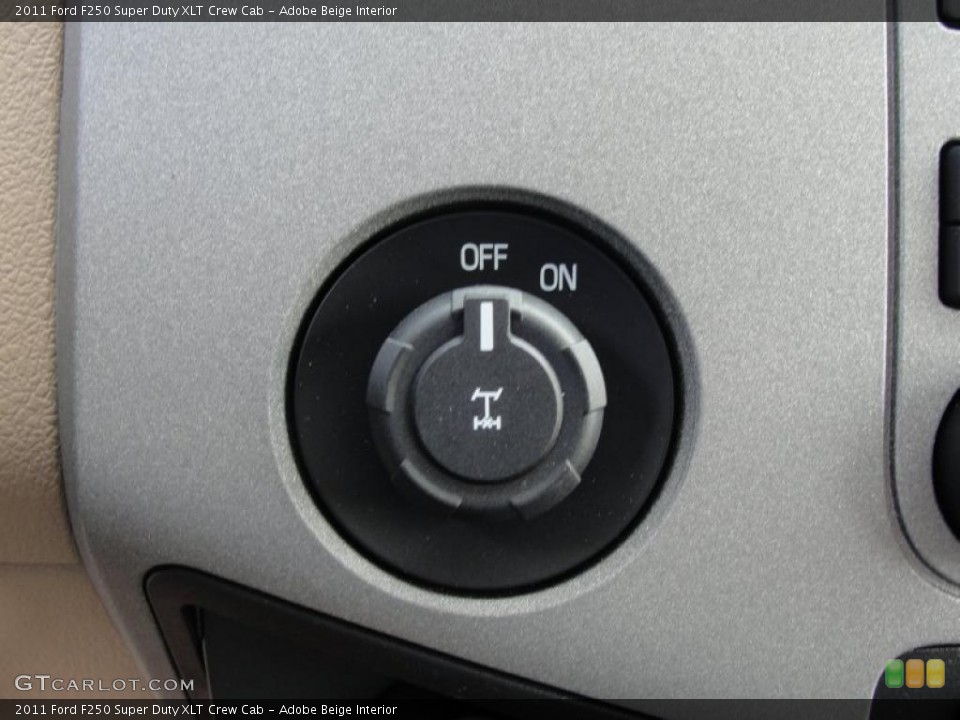 Adobe Beige Interior Controls for the 2011 Ford F250 Super Duty XLT Crew Cab #47253536