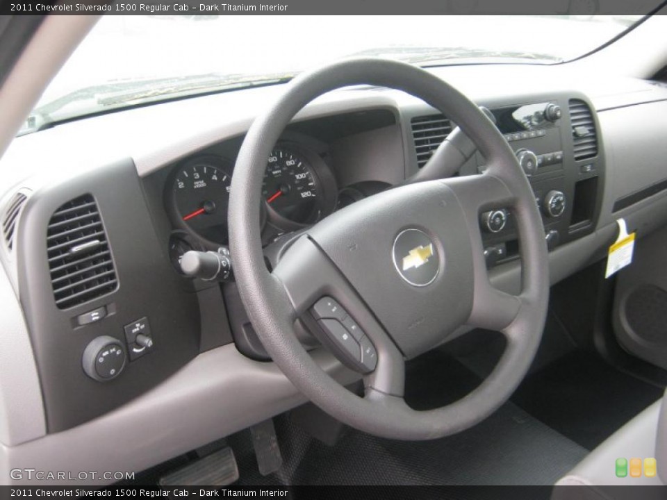 Dark Titanium Interior Steering Wheel for the 2011 Chevrolet Silverado 1500 Regular Cab #47253980