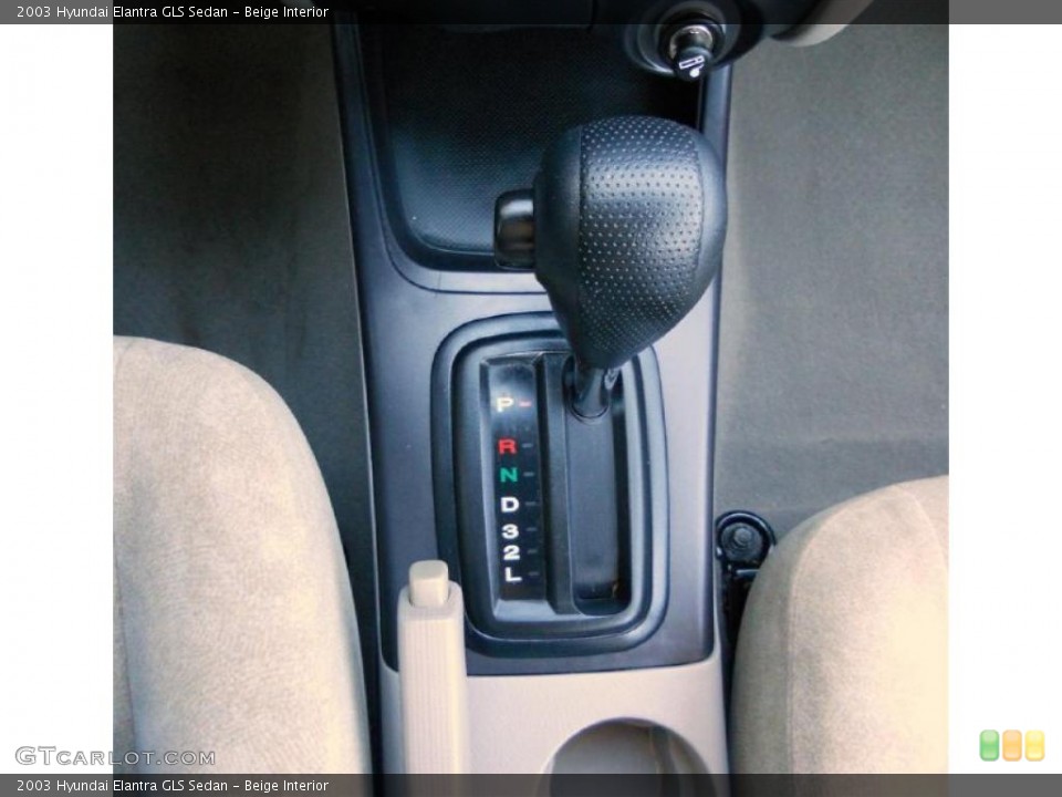 Beige Interior Transmission for the 2003 Hyundai Elantra GLS Sedan #47255237