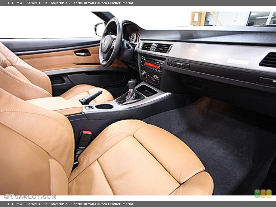 Saddle Brown Dakota Leather Interior Photo for the 2011 BMW 3 Series 335is Convertible #47255486