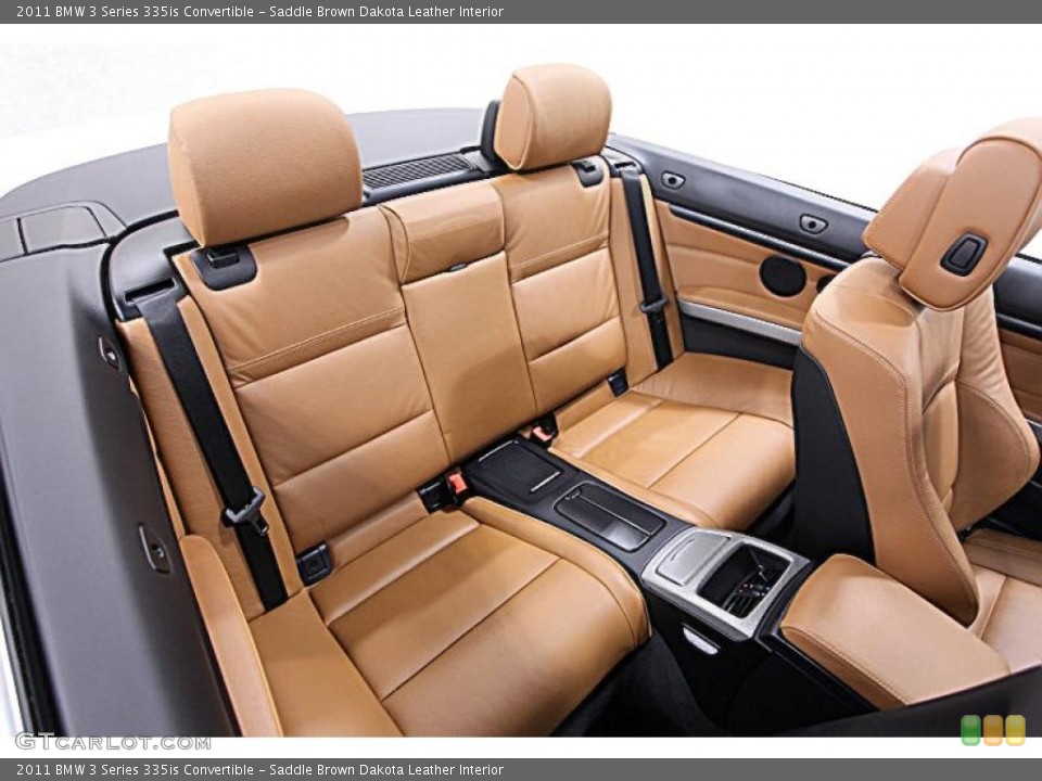 Saddle Brown Dakota Leather Interior Photo for the 2011 BMW 3 Series 335is Convertible #47255504