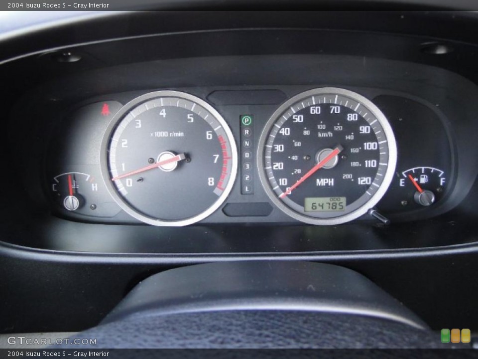 Gray Interior Gauges for the 2004 Isuzu Rodeo S #47256947
