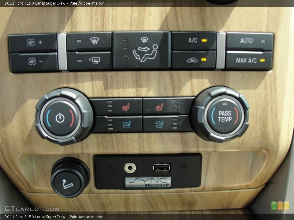 Pale Adobe Interior Controls for the 2011 Ford F150 Lariat SuperCrew #47257343