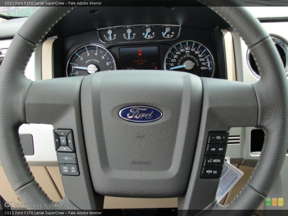 Pale Adobe Interior Steering Wheel for the 2011 Ford F150 Lariat SuperCrew #47257373