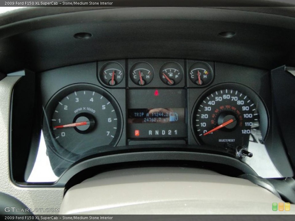 Stone/Medium Stone Interior Gauges for the 2009 Ford F150 XL SuperCab #47257529