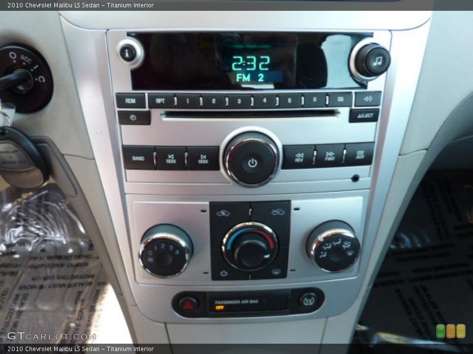 Titanium Interior Controls for the 2010 Chevrolet Malibu LS Sedan #47257604