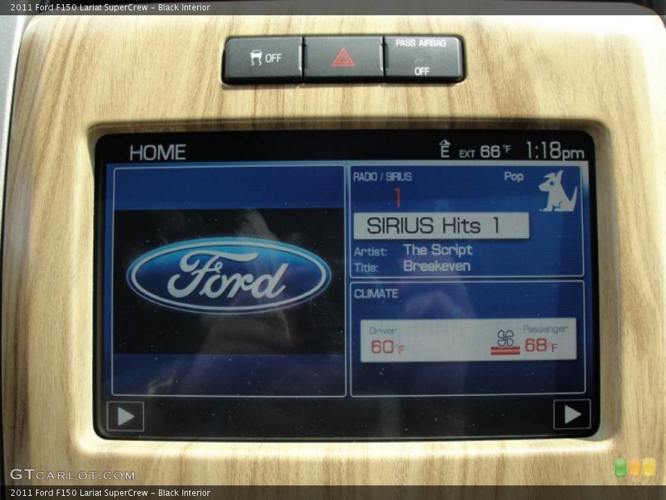 Black Interior Controls for the 2011 Ford F150 Lariat SuperCrew #47257874