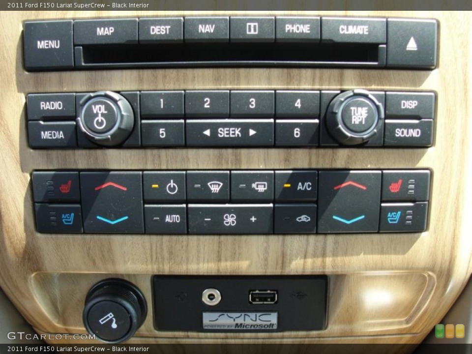 Black Interior Controls for the 2011 Ford F150 Lariat SuperCrew #47257892