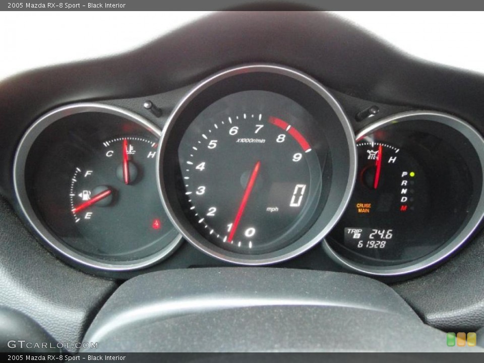 Black Interior Gauges for the 2005 Mazda RX-8 Sport #47258804